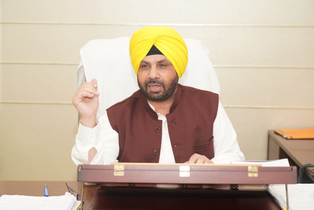 ਬਿਜਲੀ ਵਿਭਾਗ ਵਿੱਚ 2424 ਨਵੀਂ ਭਰਤੀ ਦੀ ਪ੍ਰਕਿਰਿਆ ਮੁਕੰਮਲ, ਨਿਯੁਕਤੀ ਪੱਤਰ ਛੇਤੀ ਹੀ ਜਾਰੀ ਹੋਣਗੇ: ਹਰਭਜਨ ਸਿੰਘ ਈ.ਟੀ.ਓ.