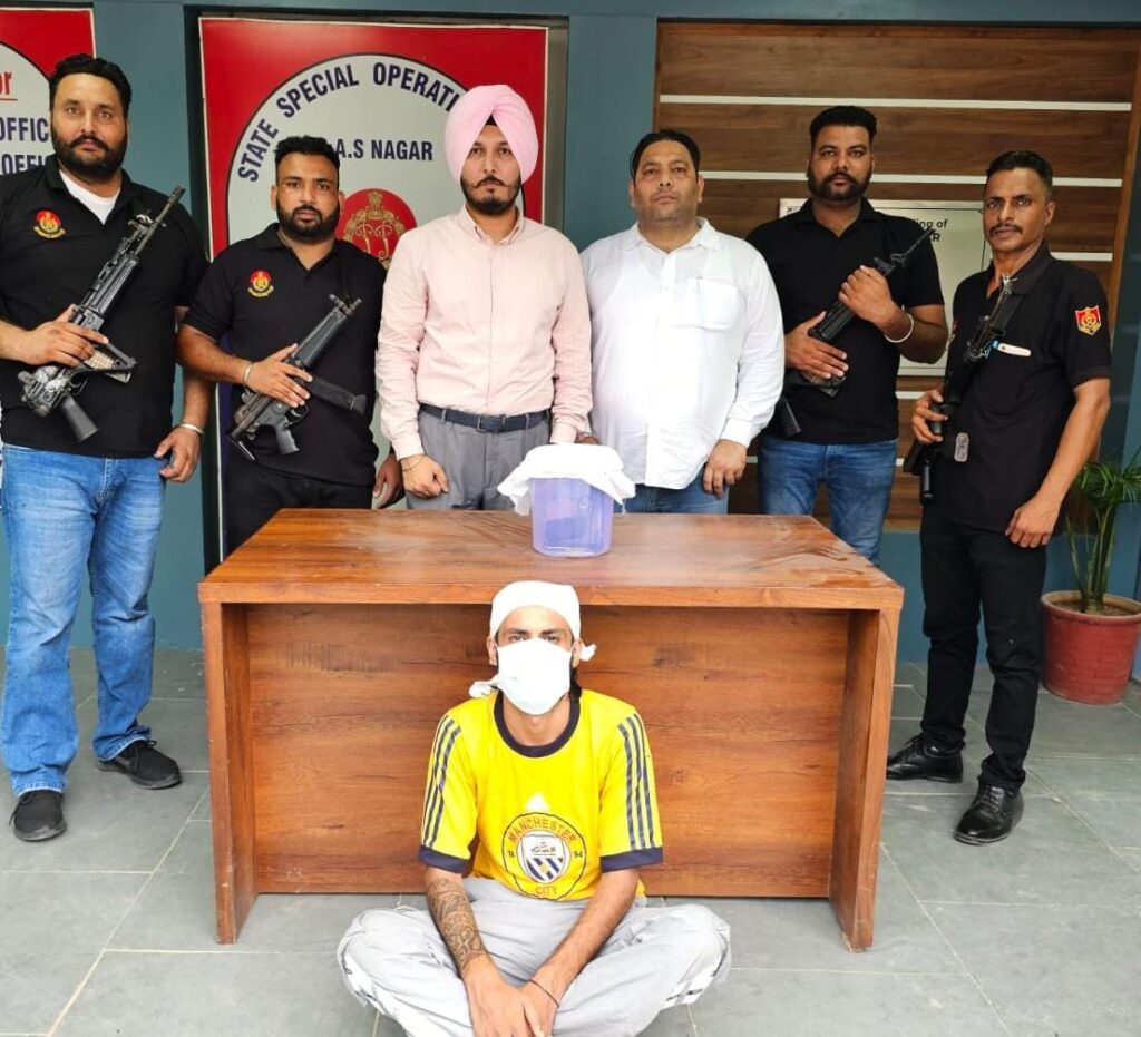 ਪੰਜਾਬ ਪੁਲਿਸ ਨੇ ਬੰਬੀਹਾ ਗੈਂਗ ਦਾ ਮੁੱਖ ਸਰਗਨਾ ਕੀਤਾ ਗ੍ਰਿਫਤਾਰ; ਪਿਸਤੌਲ ਬਰਾਮਦ