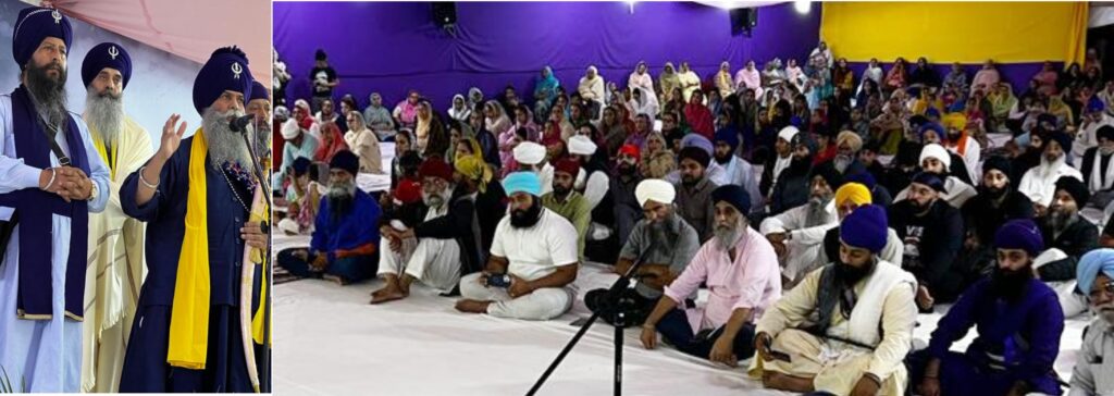 ਤਪ ਅਸਥਾਨ ਬਾਬੇ ਕੇ ਫਾਰਮ ਲਮਿੰਗਟਨ ਸਪਾ ਵਿਖੇ ਹੋਏ ਗੁਰਮਤਿ ਸਮਾਗਮ ਸਮੇਂ ਨਿਹੰਗ ਮੁਖੀ ਬਾਬਾ ਬਲਬੀਰ ਸਿੰਘ ਤੇ ਸੰਤ ਸੀਚੇਵਾਲ ਉਚੇਚੇ ਤੌਰ ਤੇ ਪੁਜੇ