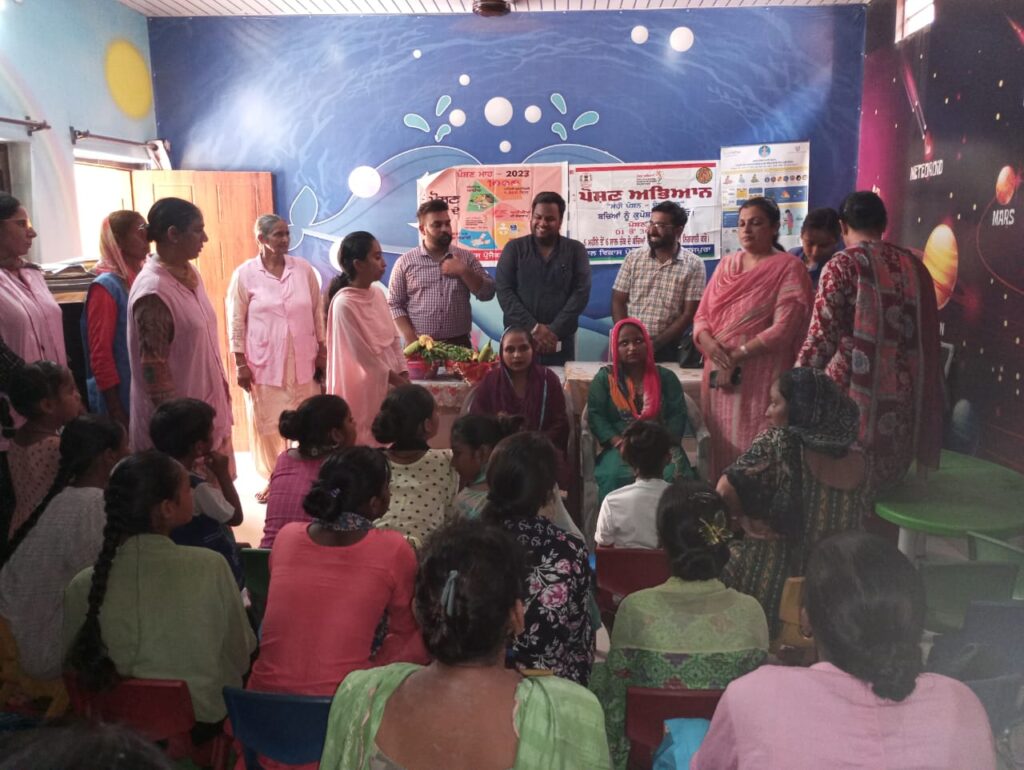 ਬਲਾਕ ਰਾਜਪੁਰਾ ਦੇ ਪਿੰਡ ਸ਼ਾਮਦੋ ਵਿਖੇ ਪੋਸ਼ਣ ਮਾਹ ਮਨਾਇਆ