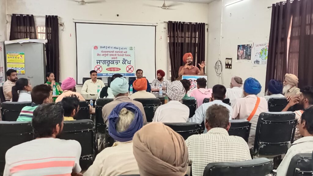 ਅੰਤਰਰਾਸ਼ਟਰੀ ਨਸ਼ਾ-ਖੋਰੀ ਅਤੇ ਗੈਰ ਕਾਨੂੰਨੀ ਤਸ਼ਕਰੀ ਵਿਰੋਧੀ ਦਿਵਸ ਮੌਕੇ ਲਗਾਇਆ ਜਾਗਰੂਕਤਾ ਕੈਂਪ