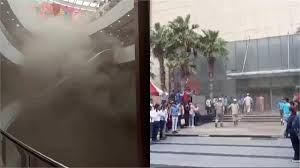 ਲੋਗਿਕਸ ਮਾਲ `ਚ ਸਥਿਤ ਕੁਝ ਸ਼ੋਅਰੂਮਾਂ `ਚ ਲੱਗੀ ਅੱਗ