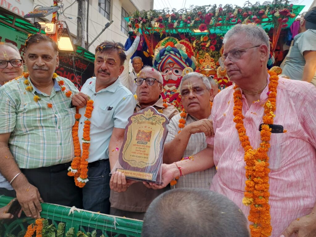 ਭਗਵਾਨ ਜਗਨਨਾਥ ਦੀ ਵਿਸ਼ਾਲ ਰੱਥ ਯਾਤਰਾ ਦਾ ਸਨਾਤਨ ਧਰਮ ਸਭਾ ਵੱਲੋਂ ਸ਼ਾਨਦਾਰ ਸਵਾਗਤ ਕੀਤਾ ਗਿਆ