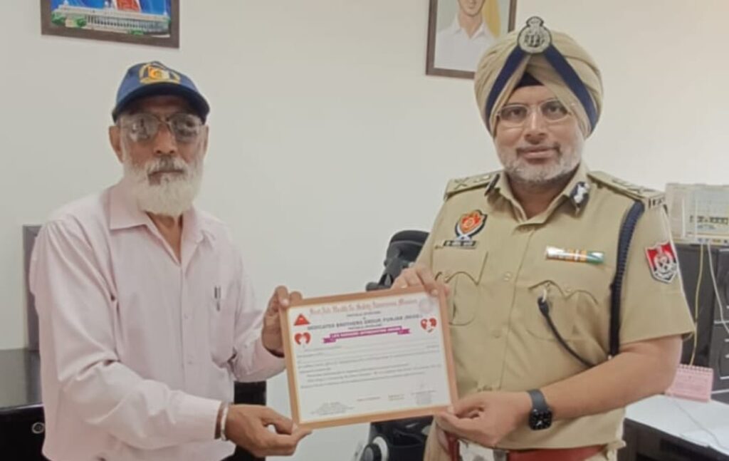 ਐਸ ਐਸ ਐਫ ਜਵਾਨਾਂ ਨੂੰ ਫ਼ਸਟ ਏਡ ਦੀ ਟ੍ਰੇਨਿੰਗ ਦੇਣਗੇ ਸ਼੍ਰੀ ਕਾਕਾ ਰਾਮ ਵਰਮਾ