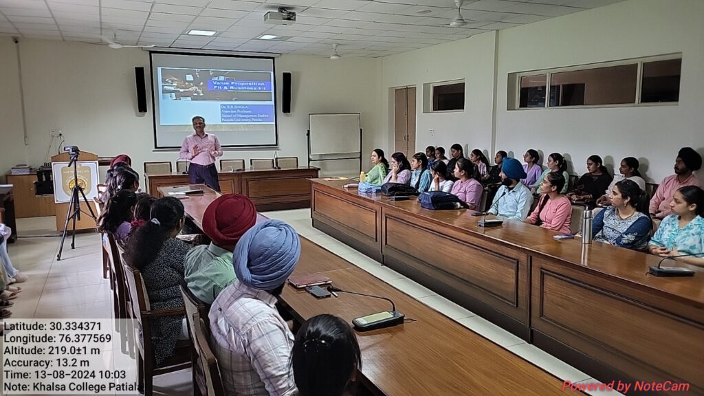 ਖ਼ਾਲਸਾ ਕਾਲਜ ਪਟਿਆਲਾ ਦੇ ਇੰਸਟੀਚਿਊਸ਼ਨ ਇਨੋਵੇਸ਼ਨ ਕੌਂਸਲ ਸੈੱਲ ਵੱਲੋਂ ਵਿਸ਼ੇਸ਼ ਲੈਕਚਰ ਦਾ ਆਯੋਜਨ