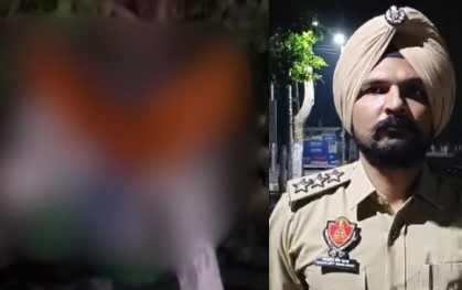 ਬਠਿੰਡਾ ਭਾਰਤ ਨਗਰ ਚੌਂਕ ਵਿਚ ਸ਼ਰਾਰਤੀ ਅਨਸਰਾਂ ਲਗਾਈ ਦਰੱਖਤ ਨਾਲ ਬੰਨ੍ਹ ਕੌਮੀ ਝੰਡੇ ਨੂੰ ਅੱਗ