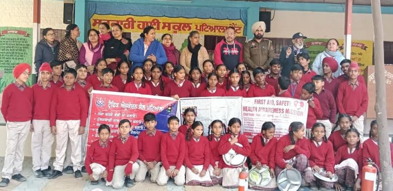 ਸਰਕਾਰੀ ਹਾਈ ਸਕੂਲ ਪਟਿਆਲਾ ਕੈਂਟ ਵਿਖੇ ਆਫ਼ਤ ਪ੍ਰਬੰਧਨ ਫਾਇਰ ਸੇਫਟੀ ਮੌਕ ਡਰਿੱਲ ਕਰਵਾਈ