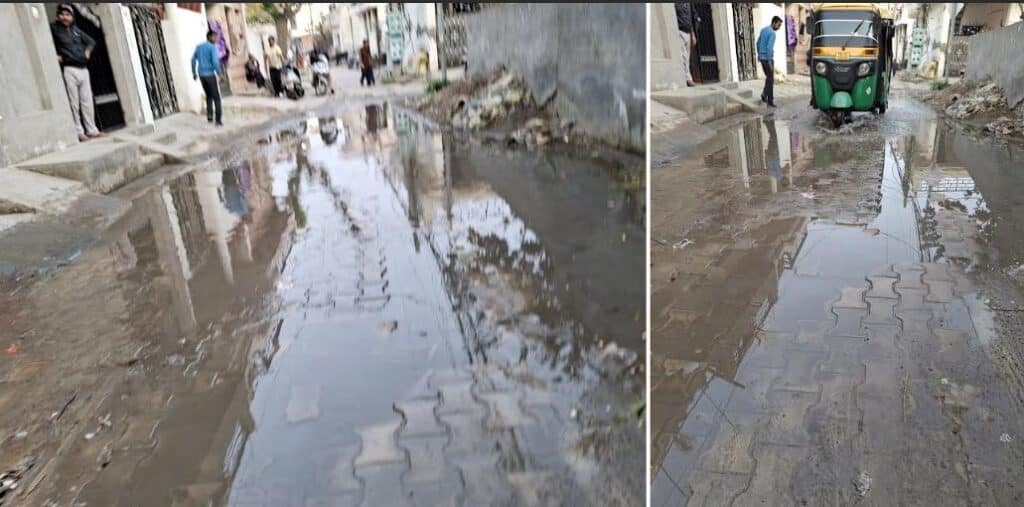 ਗਿਆਨ ਕਲੋਨੀ ’ਚ ਸੀਵਰੇਜ਼ ਬਲਾਕ, ਗੰਦੇ ਪਾਣੀ ਕਾਰਨ ਬਿਮਾਰੀਆਂ ਫੈਲਣ ਦਾ ਖਦਸ਼ਾ