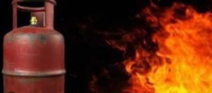 gas cylinder explodes