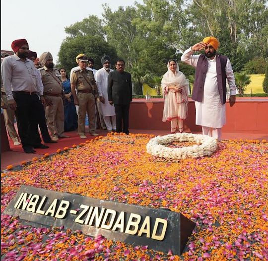 ਸਾਡੀ ਸਰਕਾਰ ਸ਼ਹੀਦ-ਏ-ਆਜ਼ਮ ਭਗਤ ਸਿੰਘ, ਰਾਜਗੁਰੂ, ਸੁਖਦੇਵ ਦੇ ਆਦਰਸ਼ਾਂ ‘ਤੇ ਚੱਲ ਰਹੀ ਹੈ: ਮੁੱਖ ਮੰਤਰੀ