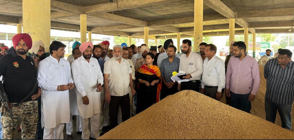 ਕੈਬਨਿਟ ਮੰਤਰੀ ਲਾਲ ਚੰਦ ਕਟਾਰੂਚੱਕ ਵੱਲੋਂ ਬਠਿੰਡਾ ਮੰਡੀ ਦਾ ਦੌਰਾ